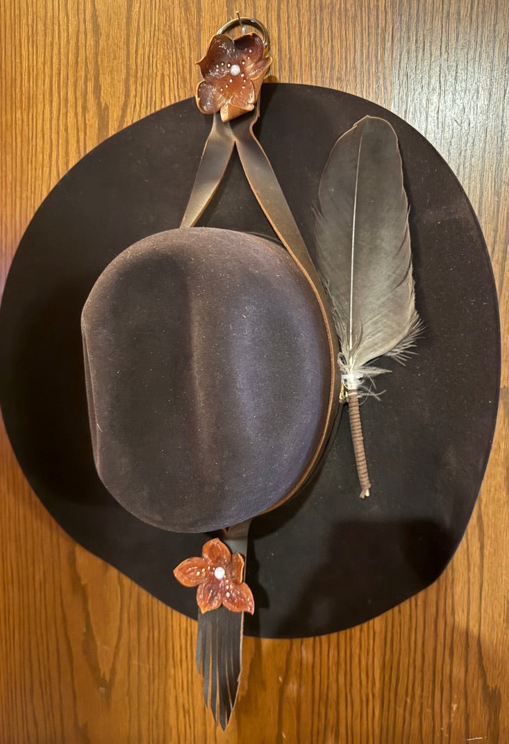 Saddle Tan and Sparkle Hat Hanger