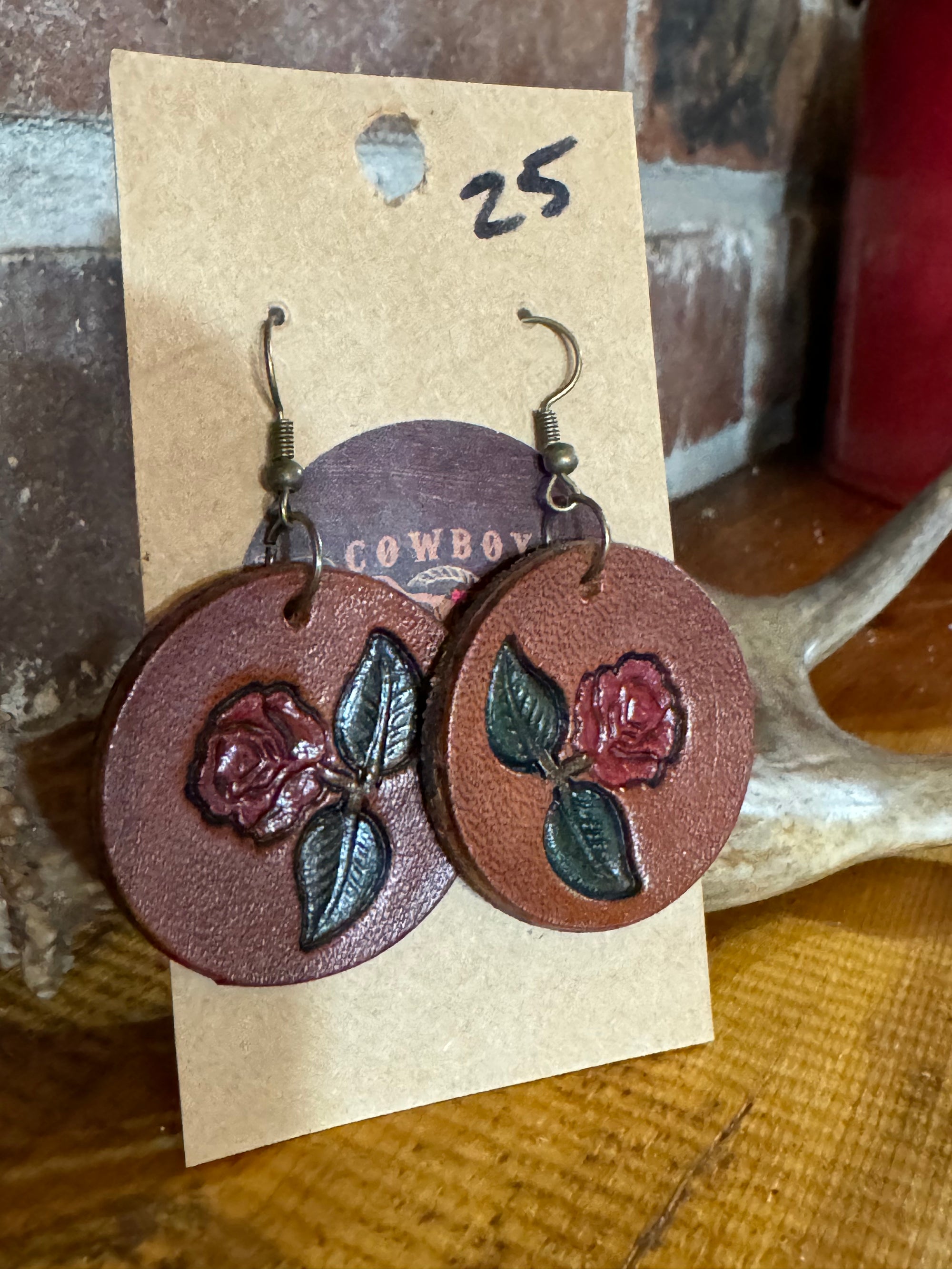 Vintage Rose Earrings