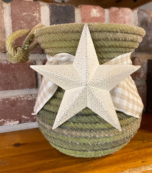 Green Star Vase